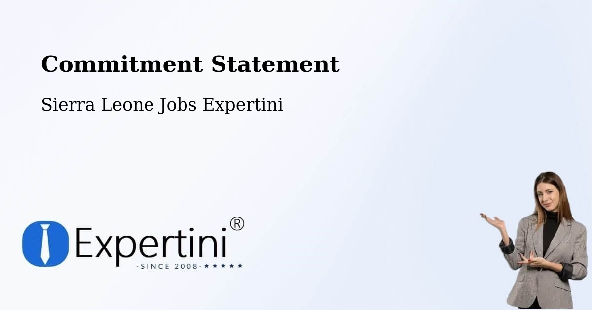 Corporate Commitment – Jojoima - Sierra Leone Jobs Expertini