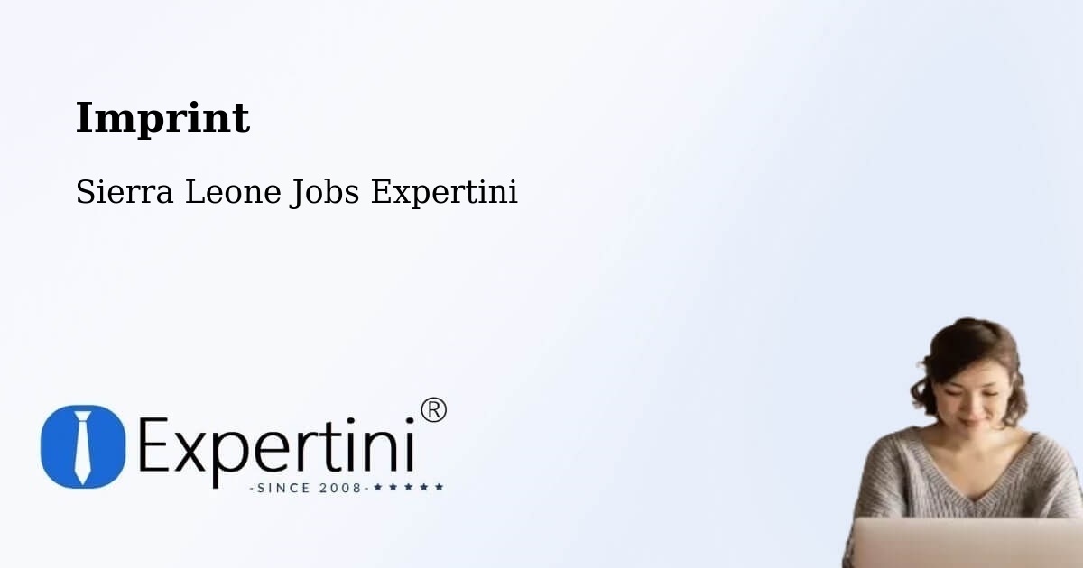 Imprint – Jojoima - Sierra Leone Jobs Expertini
